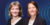 Dunkelblauer Hintergrund mit etwas helleren Tonwellen. Portraits der Autorinnen im Vordergrund.